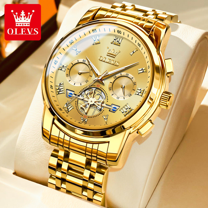 Multi-functional Waterproof Quartz Watch Luminous Non-mechanical Watch Men&amp;amp;amp;#039;s Watch Male